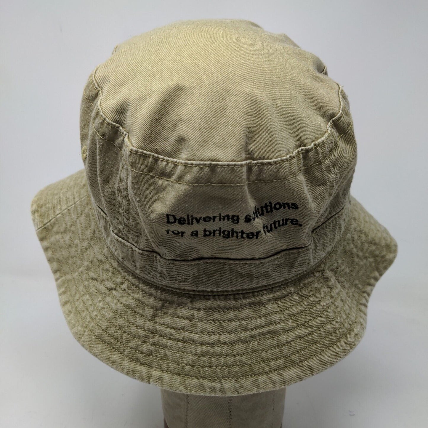 Headshots Men's Bucket Hat Green Tan Size M-L Embroidered Co Alliance Logo