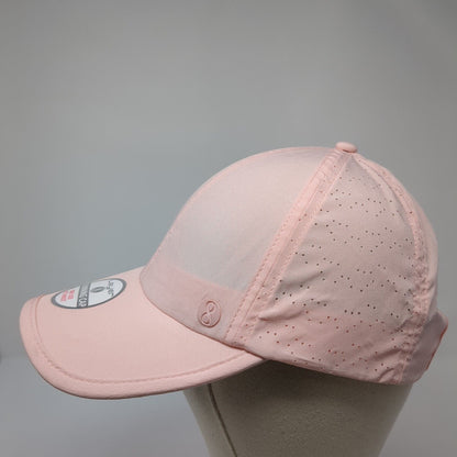 Layer 8 Running Cap Pink One Size Adjustable Breathable 6 Panel Blank