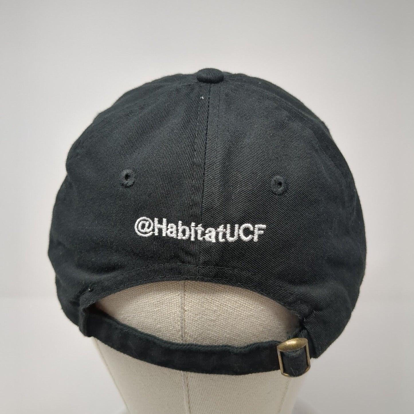 Habitat UCF Slideback Hat Black One Size Solid Adjustable Embroidered