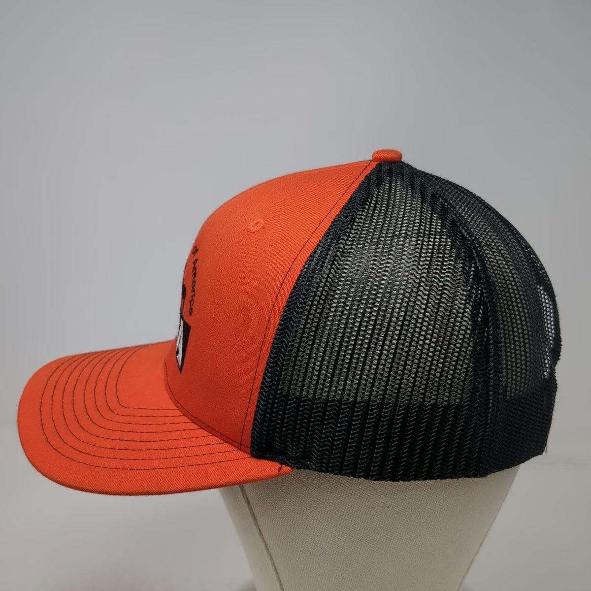 Richardson Trucker Hat Orange Black One Size YHA Youth Hunters Of America 112