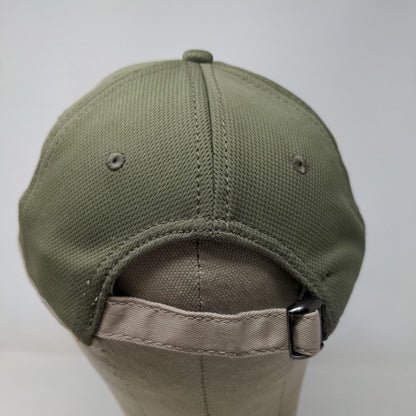 DYE Lumber Men's Slideback Hat Green Beige Adjustable Embroidered Logo