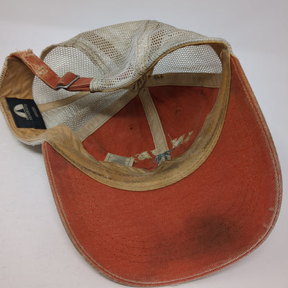 Key West Est. 1822 Trucker Hat Orange One Size Adjustable Mesh Back Headmost