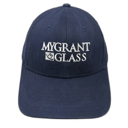 OTTO Mygrant Glass Logo Blue Baseball Cap One Size Strapback Solid Cotton Hat
