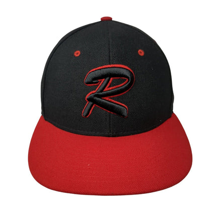 Richardson Fitted Hat Black 7 1/4 Embroidered Performance Team Series 65 Surge