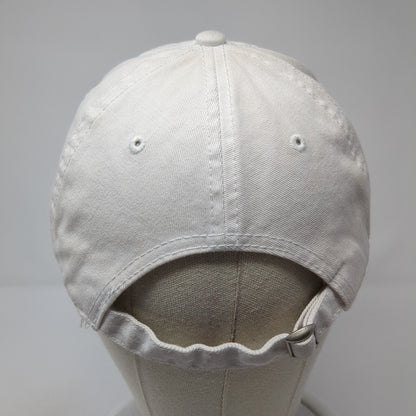 NASA Slideback Hat White One Size Adjustable Embroidered Logo Mad Engine