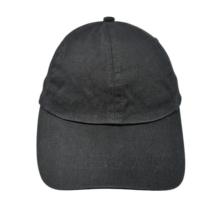 Unbranded Strapback Hat Black One Size Blank Solid Adjustable Outdoor