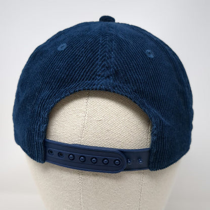 Mad Engine 5 Panel Blue One Size Coors Corduroy Logo Beer Brewery Snapback Hat