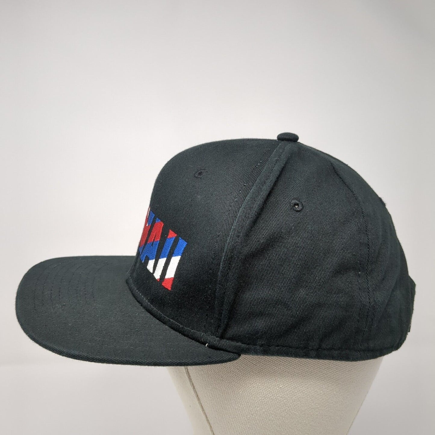 Hawaii Snapback Hat Black One size Adjustable Embroidered 6 Panel VANS