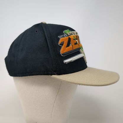 Nintendo Legend of Zelda 5 Panel Hat Black One Size Snapback Flat Brim Sword