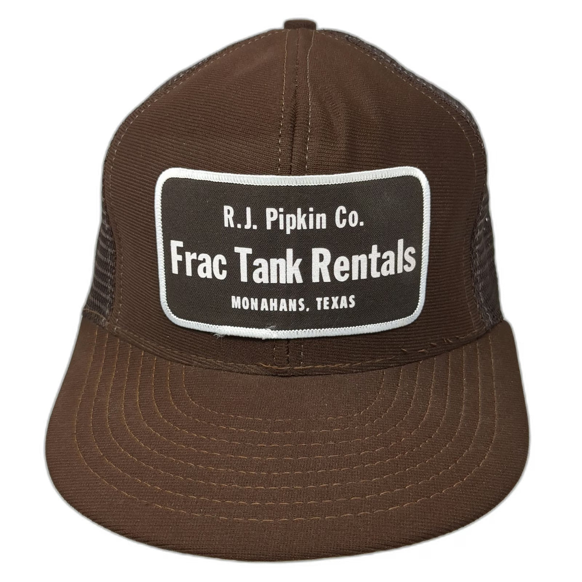 Reynolds Trucker Hat Brown L Frac Tank Rentals Monahans Texas Made in USA