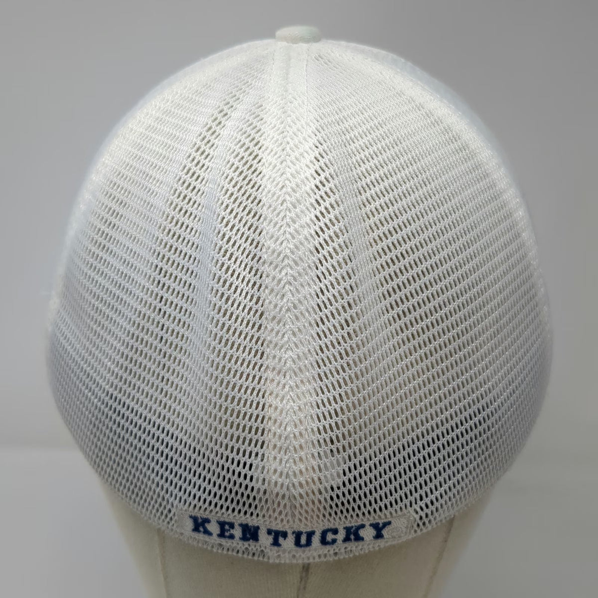 Nike Kentucky Wildcats NCAA Baseball Cap White Blue L Mesh Back Dri-Fit Logo