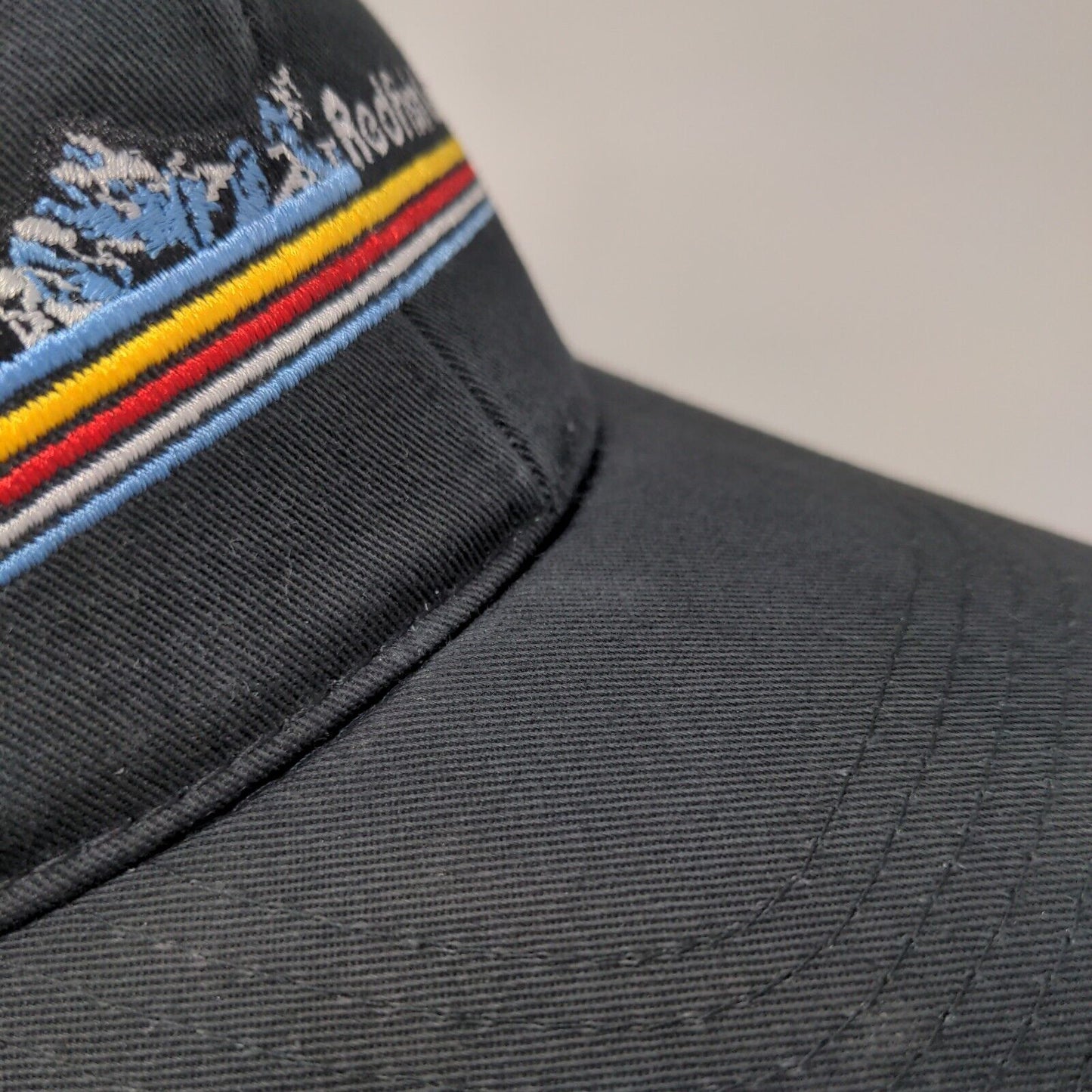 Redfish Lake Lodge Snapback Trucker Hat Black One Size Mesh Back Gear For Sports