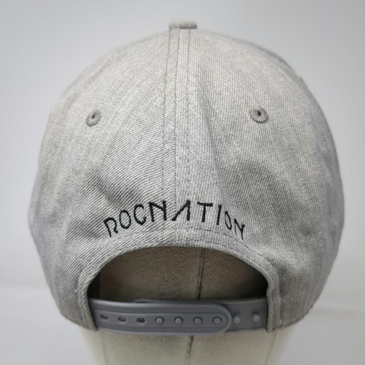 New Era Snapback Gray One Size Roc Nation Paper Plane Logo Flat Bill Hat 9FIFTY