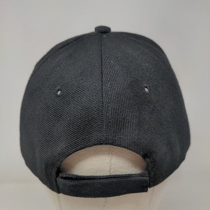 Jesus Is My Boss Strapback Hat Black One Size Adjustable Embroidered 6 Panel