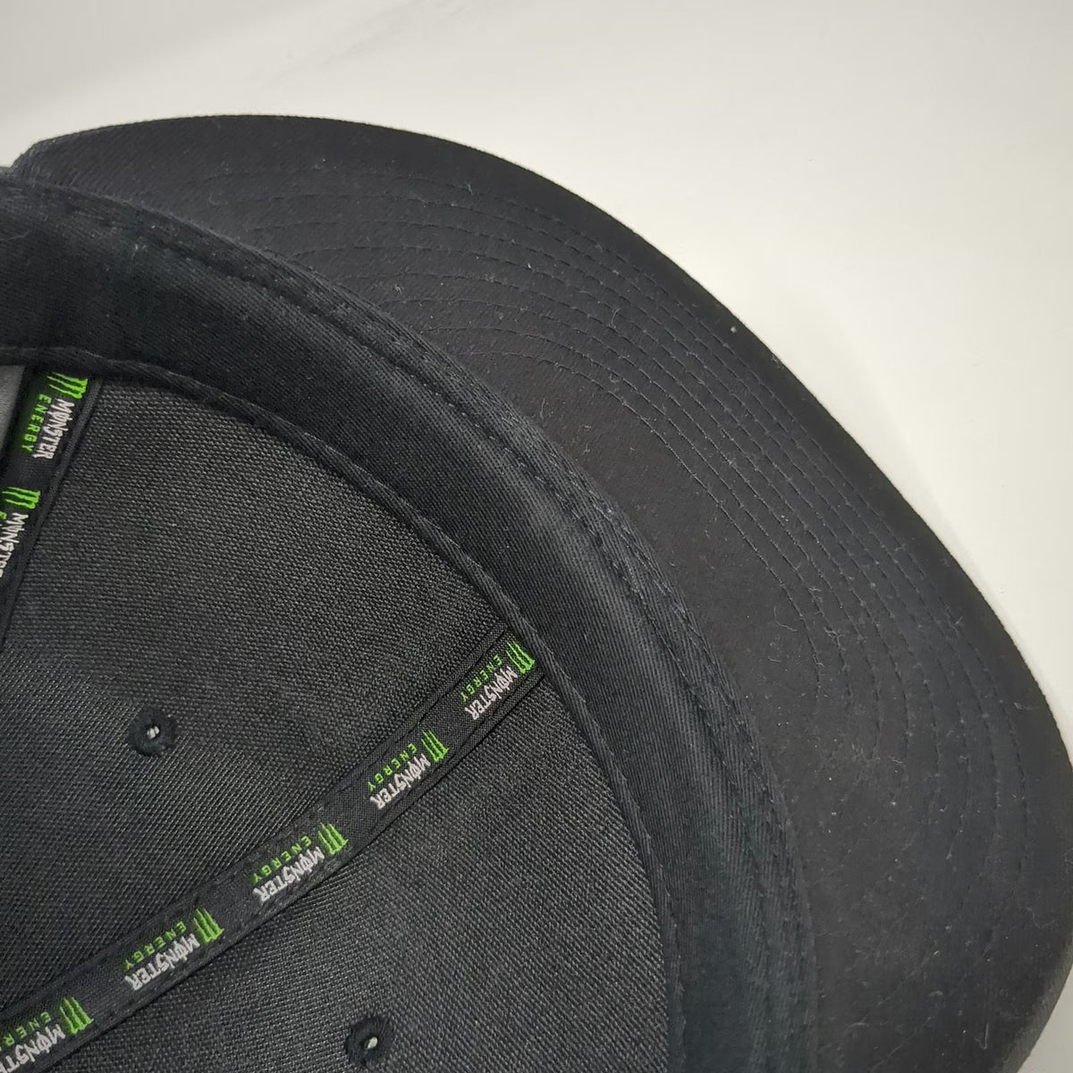 Monster Energy Snapback Black Gray Green Camo One Size Flat Brim Embroidered Hat