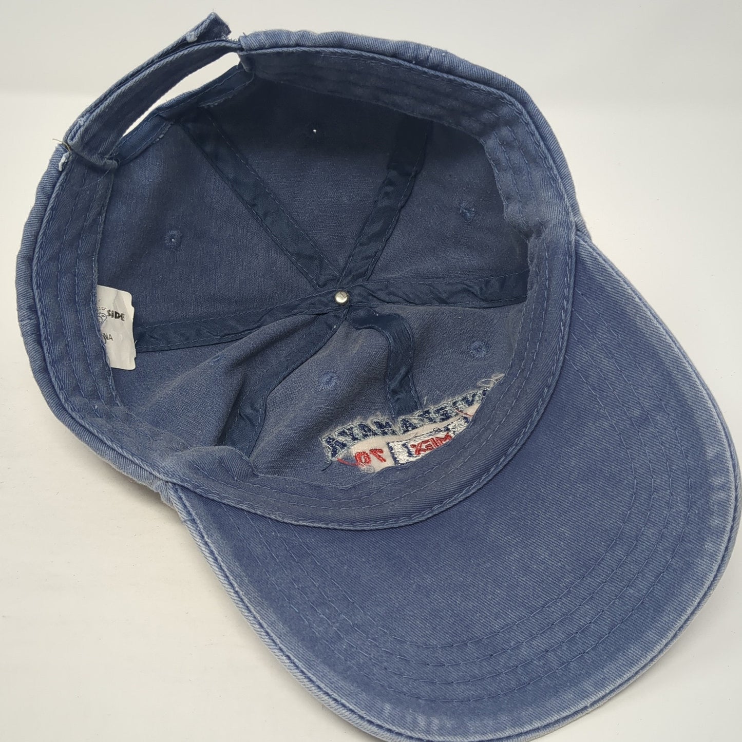 Riviera Maya Mexico Strapback Hat Blue One Size Embroidered 6 Panel