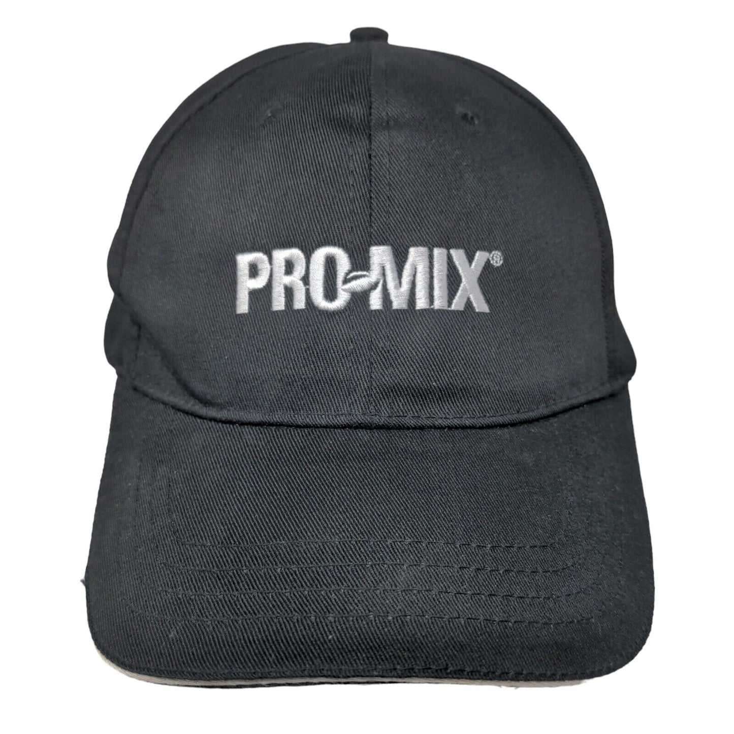 Pro Mix Strapback Hat Black One Size Embroidered Adjustable Creapub