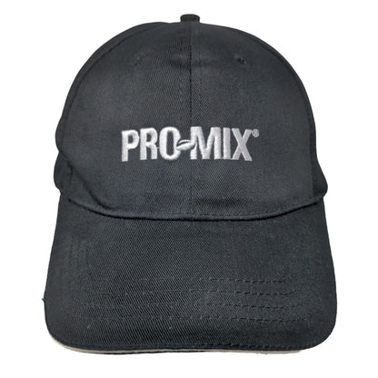 Pro Mix Strapback Hat Black One Size Embroidered Adjustable Creapub