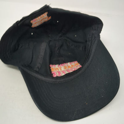 Dunkin It's Time To Make The Coffee Baseball Cap Black One Size Strapback Hat