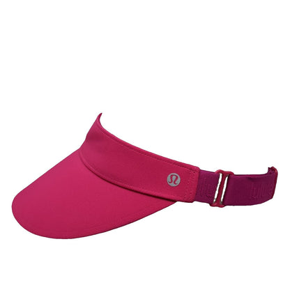 Lululemon Visor Pink One Size Adjustable Strap Athletic Running Performance Hat