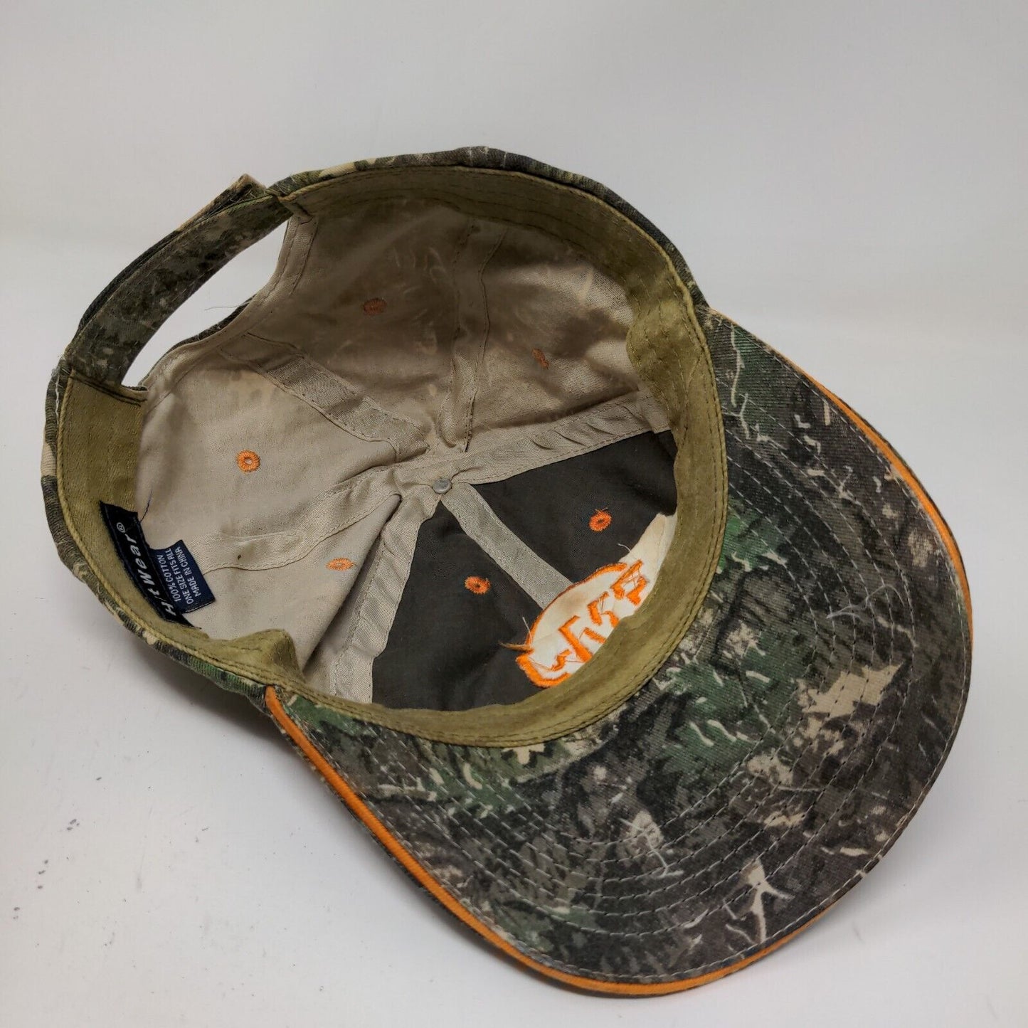 Hit Wear Men's Strapback Hat Camo Size OSFA Embroidered EMJ Logo Cotton