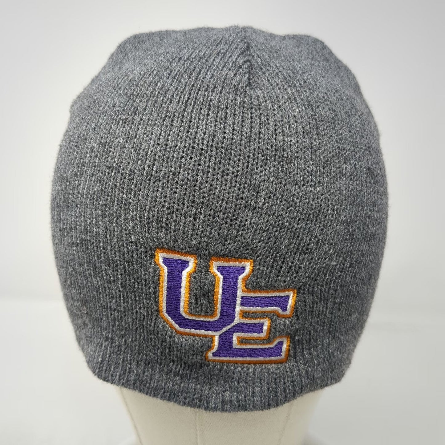Port & Company Evansville Purple Aces NCAA Beanie Gray One Size Hat UE Logo Knit