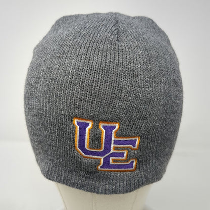 Port & Company Evansville Purple Aces NCAA Beanie Gray One Size Hat UE Logo Knit