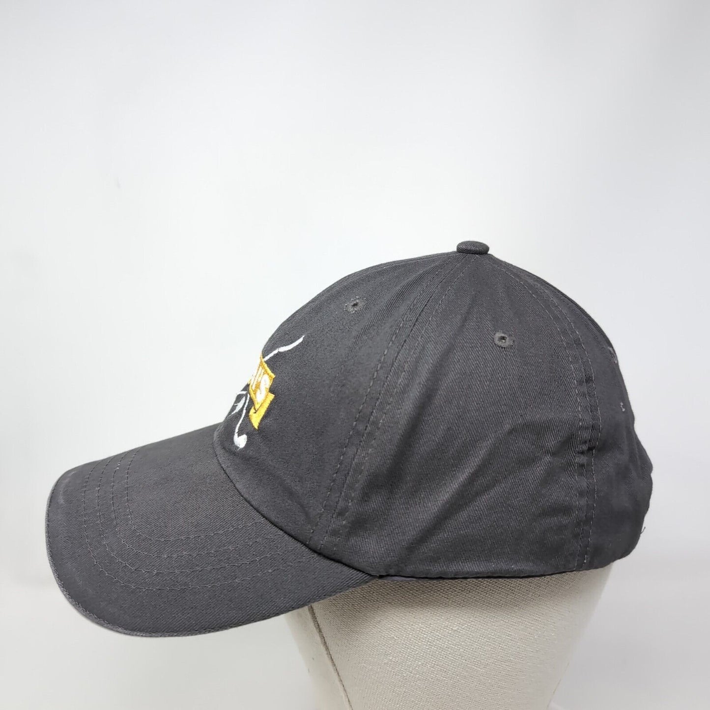 Albi's Strapback Hat Gray One Size Adjustable Embroidered 6 Panel Cap America