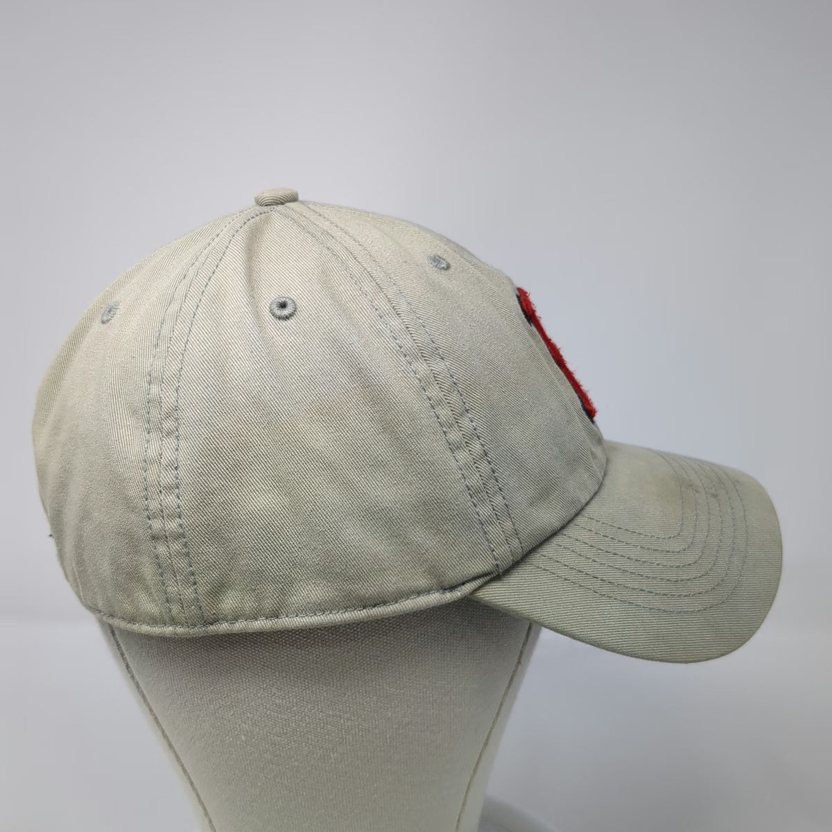 Boston Red Sox MLB '47 Baseball Cap Beige M Fitted Hat Green Underbrim Logo
