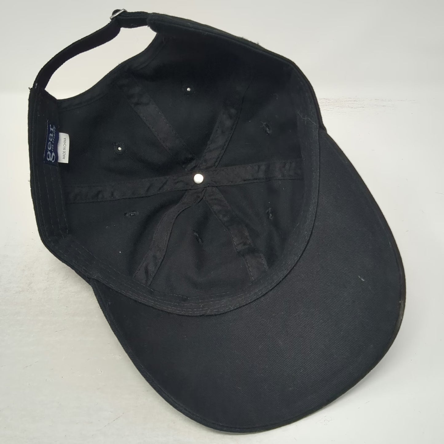 Gear for Sports Black Cap OS Silver Rhinestone Moose Sun Valley Slideback Hat