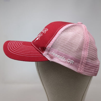 Lake Hair Don't Care Strapback Trucker Hat Multi One Size Adjustable Mesh Back