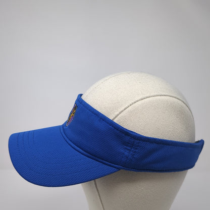 Unbranded Strapback Sun Visor Hat Blue OS Adjustable Lightweight Embroidered