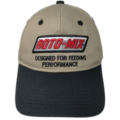 EmbroidMe Baseball Cap Beige Black One Size Roto-Mix Feeding Performance Hat