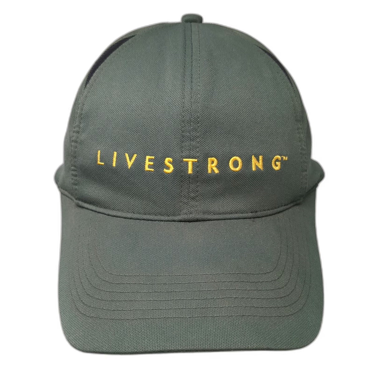 Nike LIVESTRONG Baseball Cap Green XL Yellow Swoosh Logo Fitted Hat