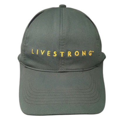 Nike LIVESTRONG Baseball Cap Green XL Yellow Swoosh Logo Fitted Hat