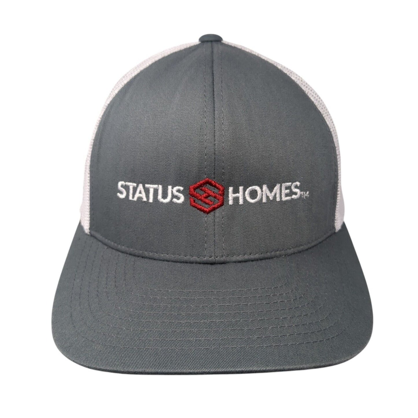 Status Homes Snapback Trucker Hat Gray OS Adjustable Mesh Back Pacific Headwear