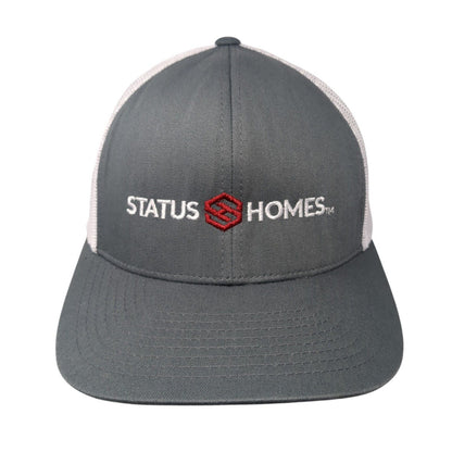 Status Homes Snapback Trucker Hat Gray OS Adjustable Mesh Back Pacific Headwear