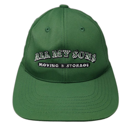 Sport-Tek All My Sons Moving Storage Baseball Cap Green One Size Strapback Hat