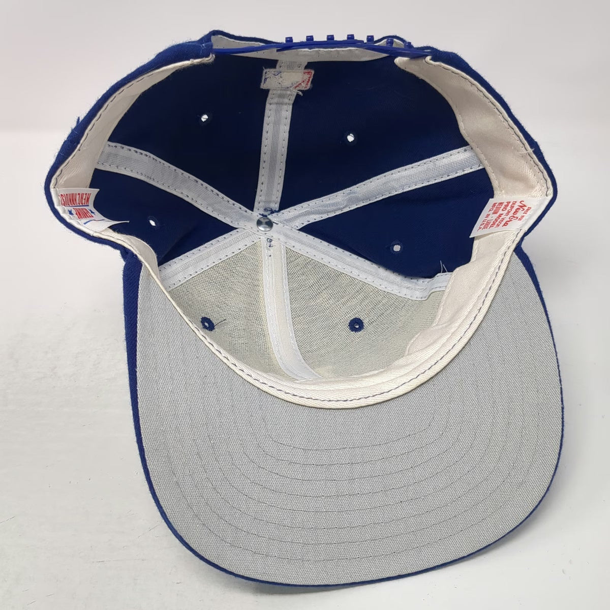 New Era Los Angeles Dodgers MLB Snapback Hat Blue M/L Made USA Vintage Pro Model