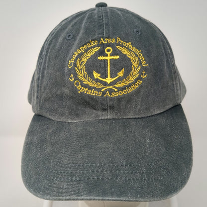 Adams Baseball Cap Green One Size Chesapeake Area Captains Hat Anchor Leather