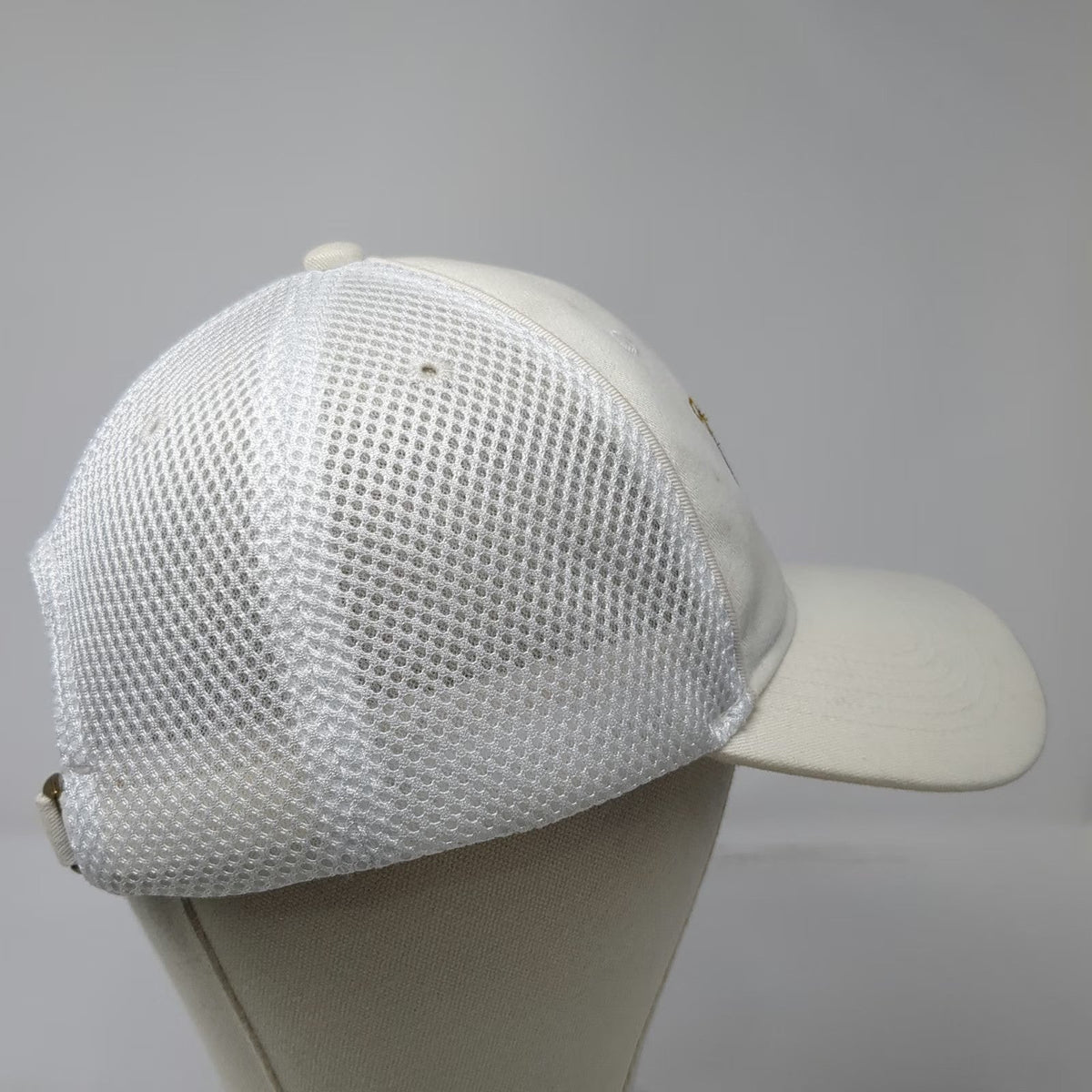 Cap America Baseball Cap White One Size Miller Lite Mesh Slideback Golf Hat