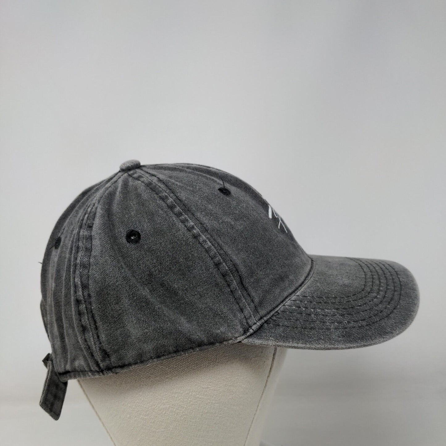Home Girl Slideback Hat Gray One Size Adjustable 6 Panel Vent Holes