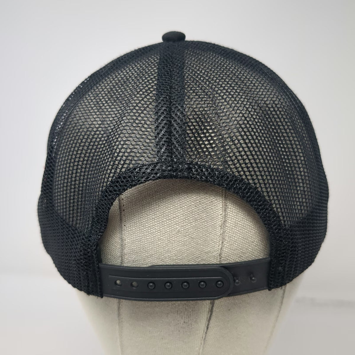 Cap America Trucker Hat Black One Size ACCO Engineered Systems Patch USA Flag