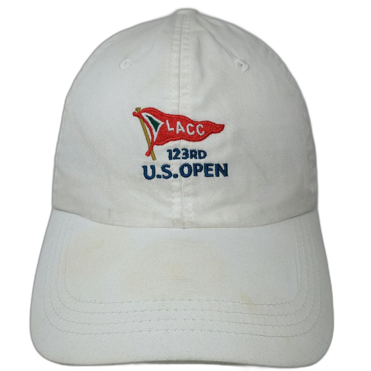 ahead Baseball Cap White One Size USGA Member LACC 123rd U.S. Open Cotton Hat