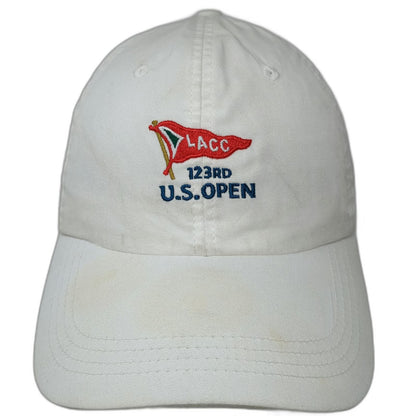ahead Baseball Cap White One Size USGA Member LACC 123rd U.S. Open Cotton Hat