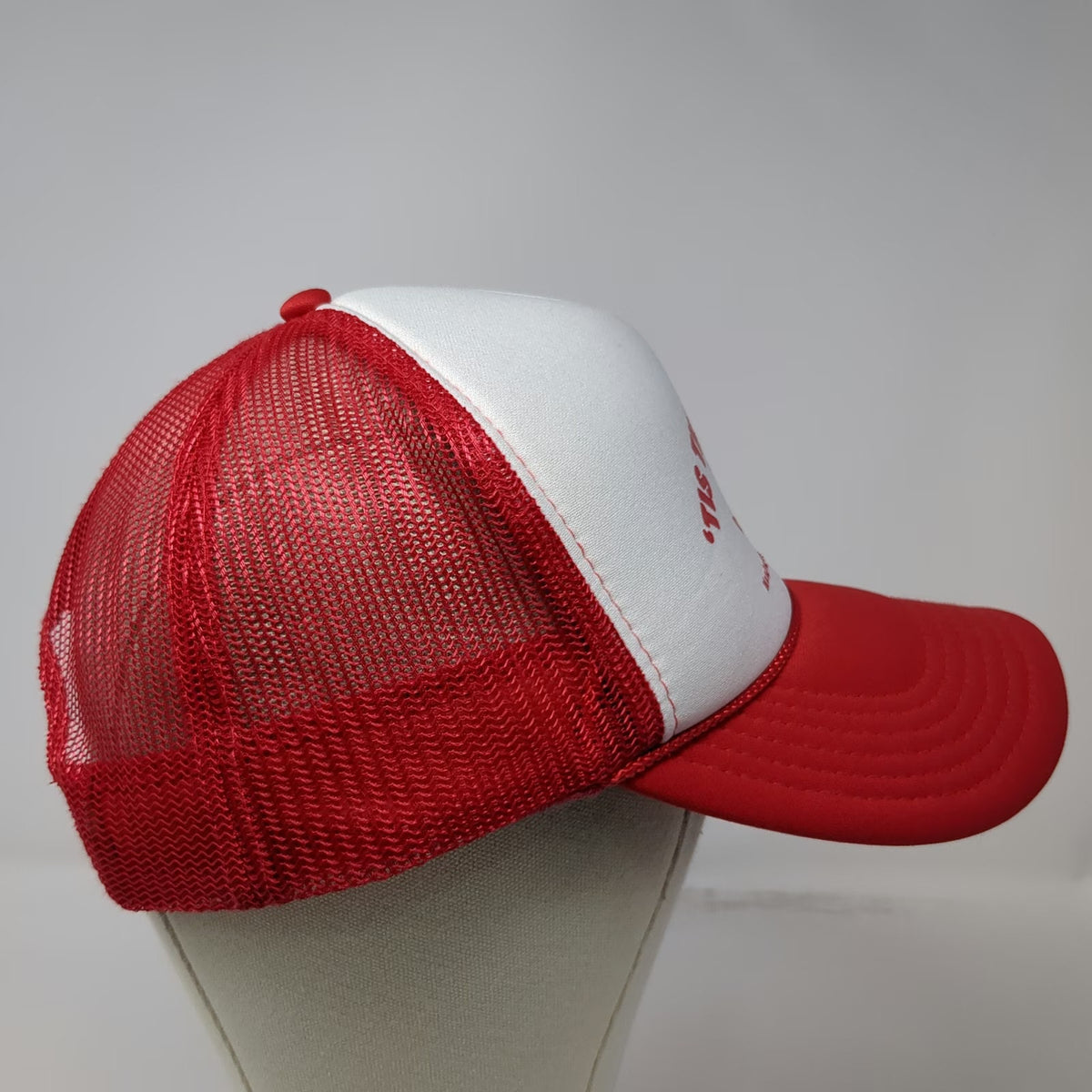 Otto Trucker Hat Red White OSFM Manhattan Beach CA Surfing Santa Xmas 2024 Foam