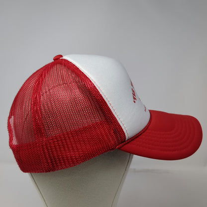 Otto Trucker Hat Red White OSFM Manhattan Beach CA Surfing Santa Xmas 2024 Foam