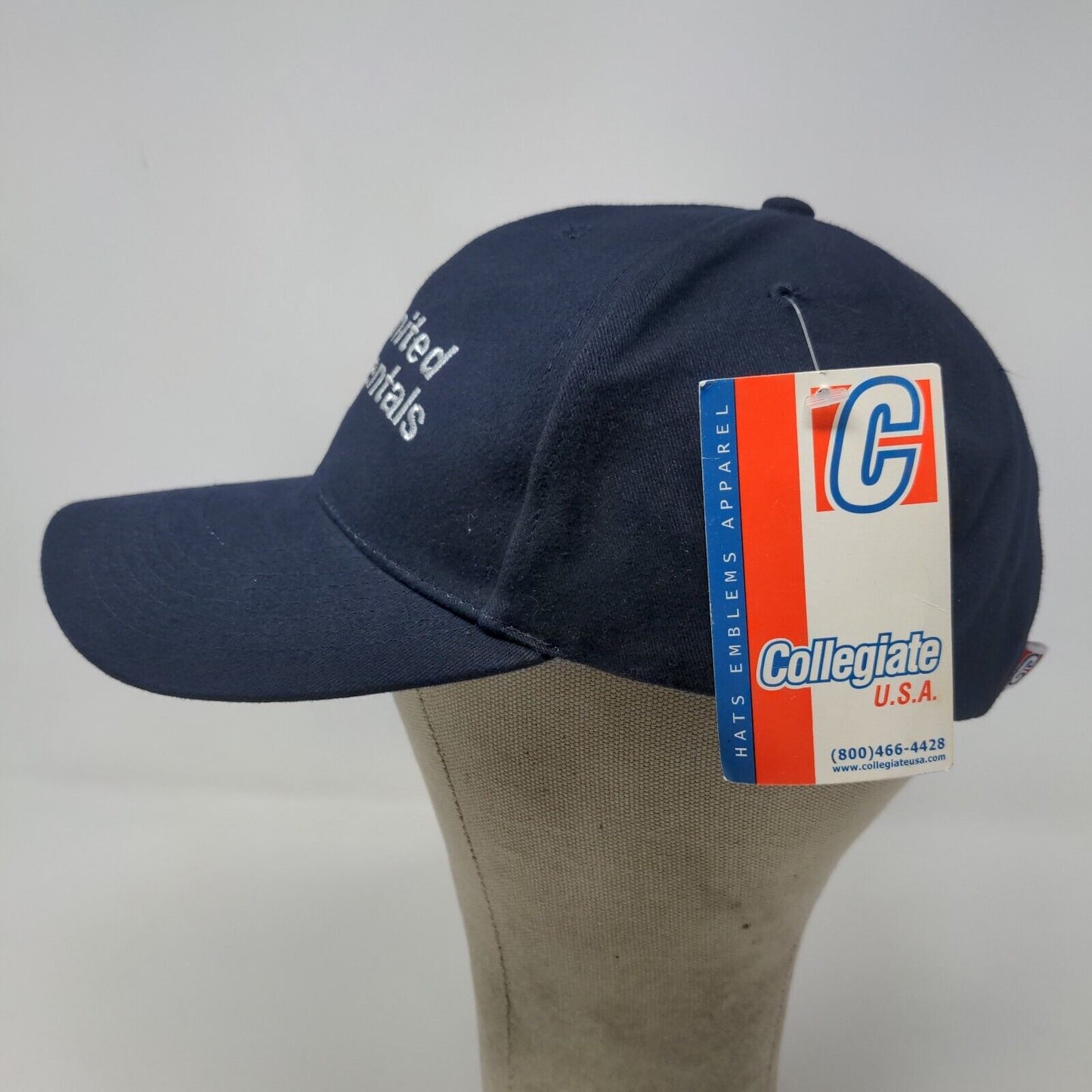 Collegiate USA Men's Strapback Hat Blue Embroidered United Rentals Logo W/Tags