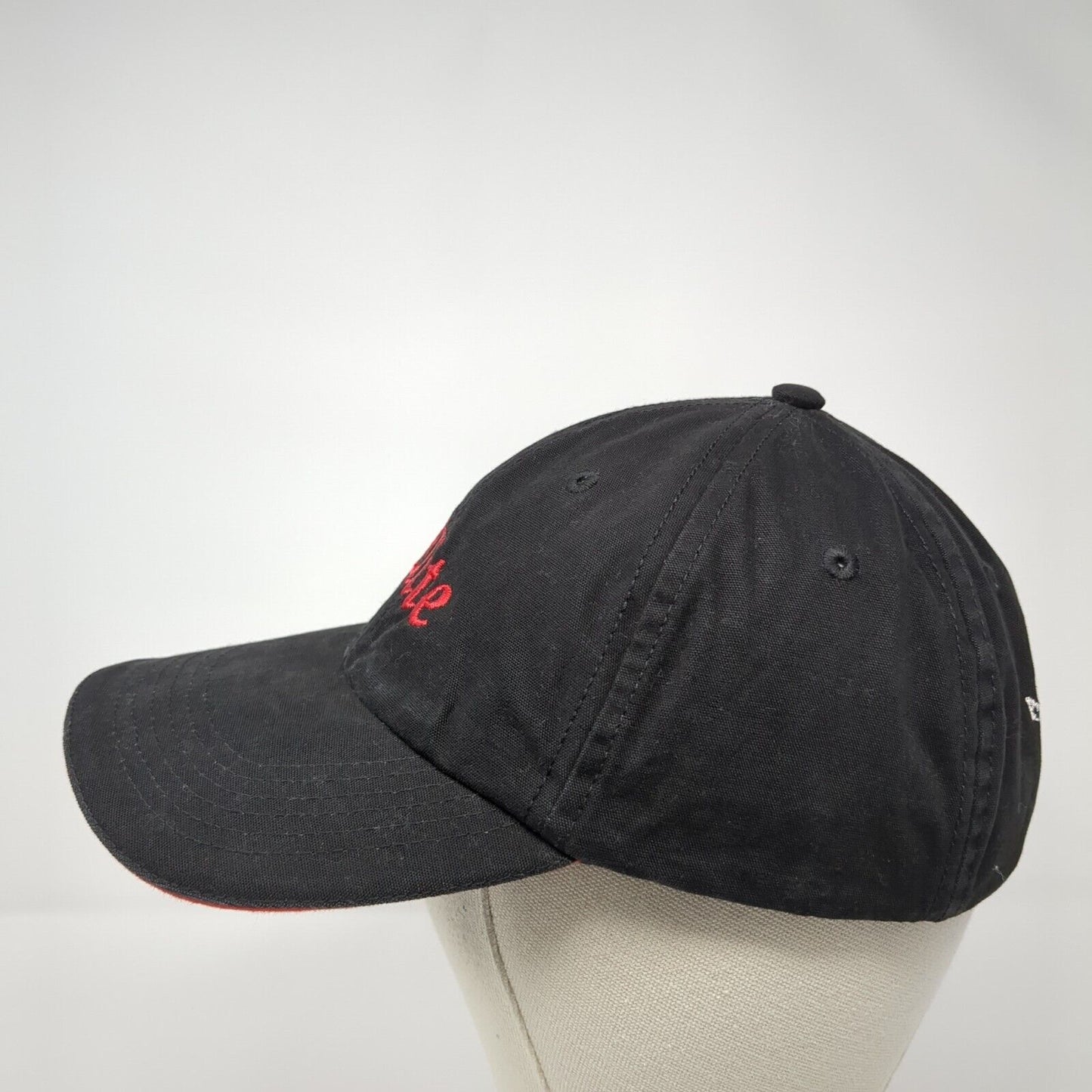 Elite Ask For The Red Edge Slideback Hat Black One Size Adjustable Embroidered