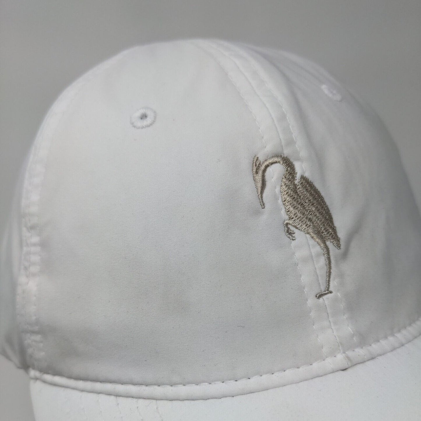 Callaway by Ponyflo Ponyback Strapback Hat White OSFA Adjustable Embroidered
